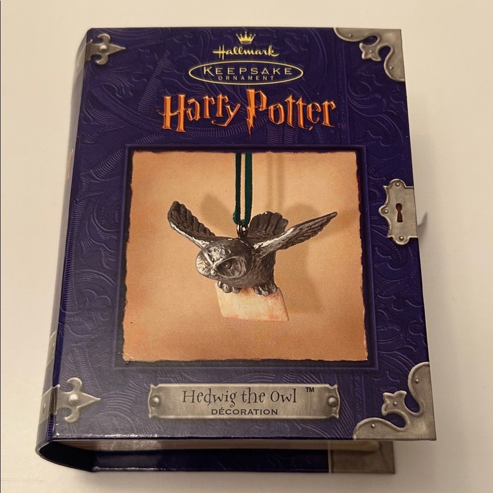 NEW NIB Harry Potter Hedwig Hallmark Keepsake Pewter Ornament